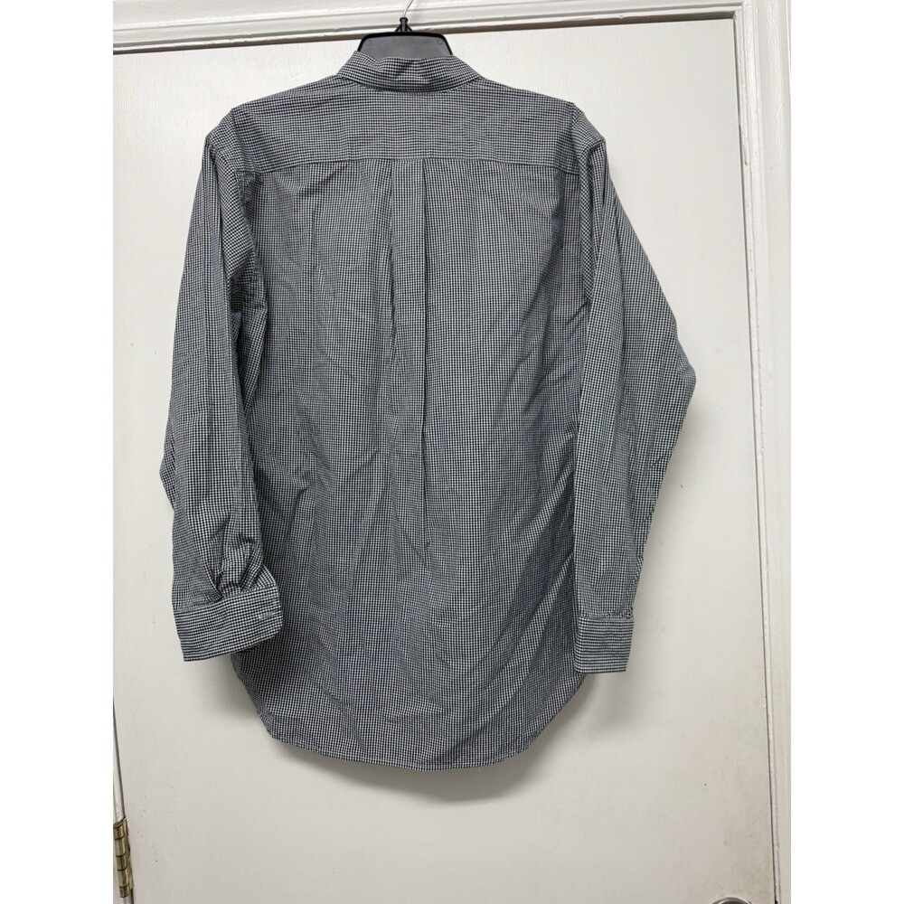 VTG Ralph Lauren Shirt Mens XL Blue White Blaire Check Button Red Pony 90's - Picture 4 of 6